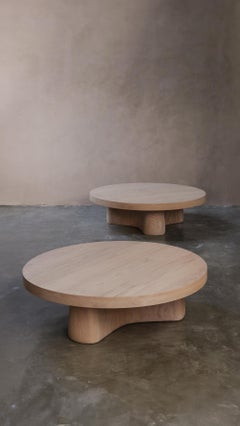 Tavolino da caffè rotondo minimalista - Oak naturale Fundamenta 43 di NONO
