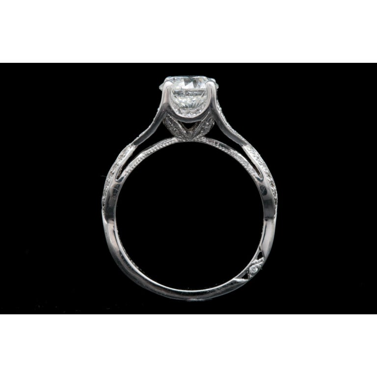 Customizable Minimalist Round Cut Diamond Engagement Ring Set, Bridal