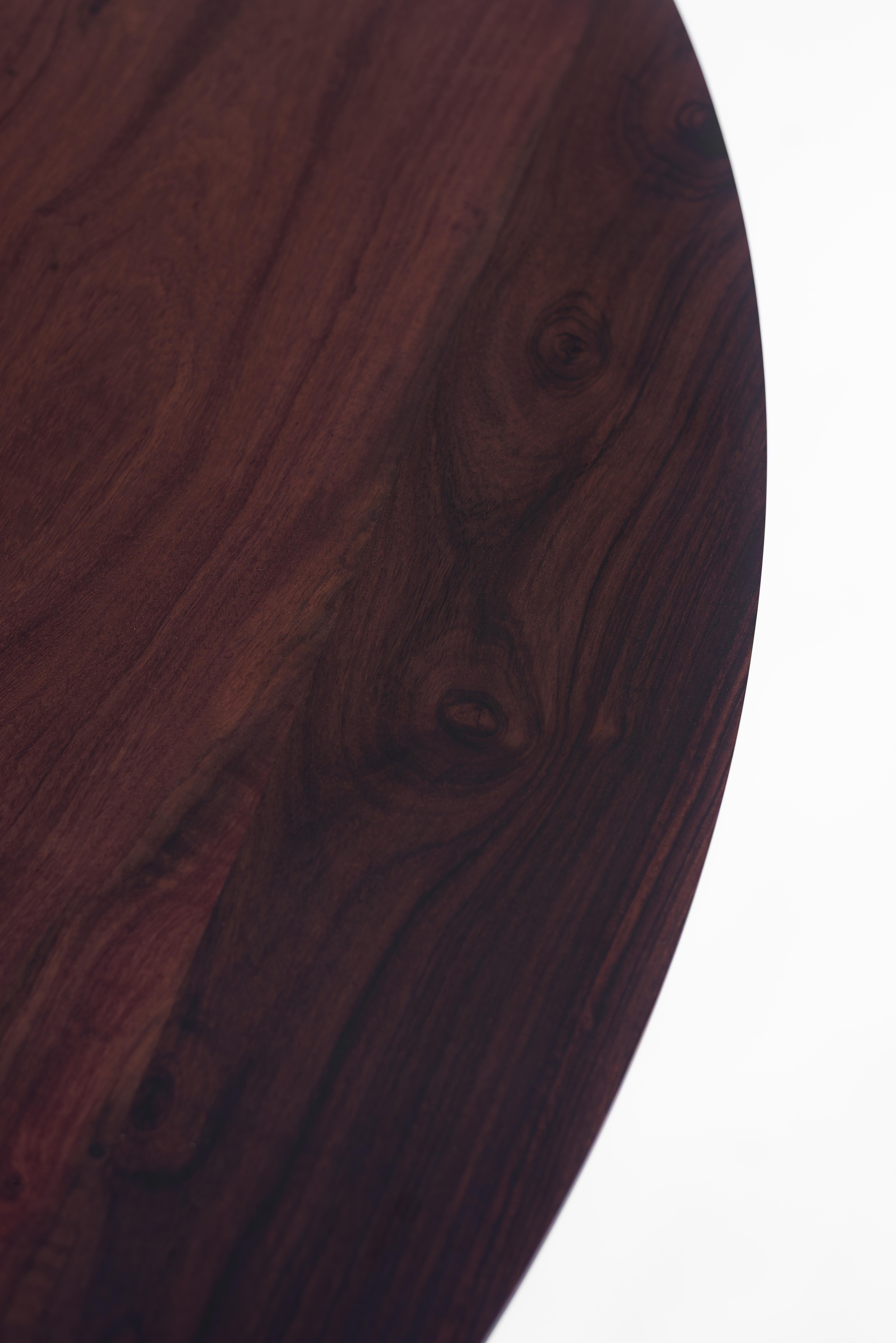 XXIe siècle et contemporain Table à manger mexicaine moderne ronde en ébène en vente