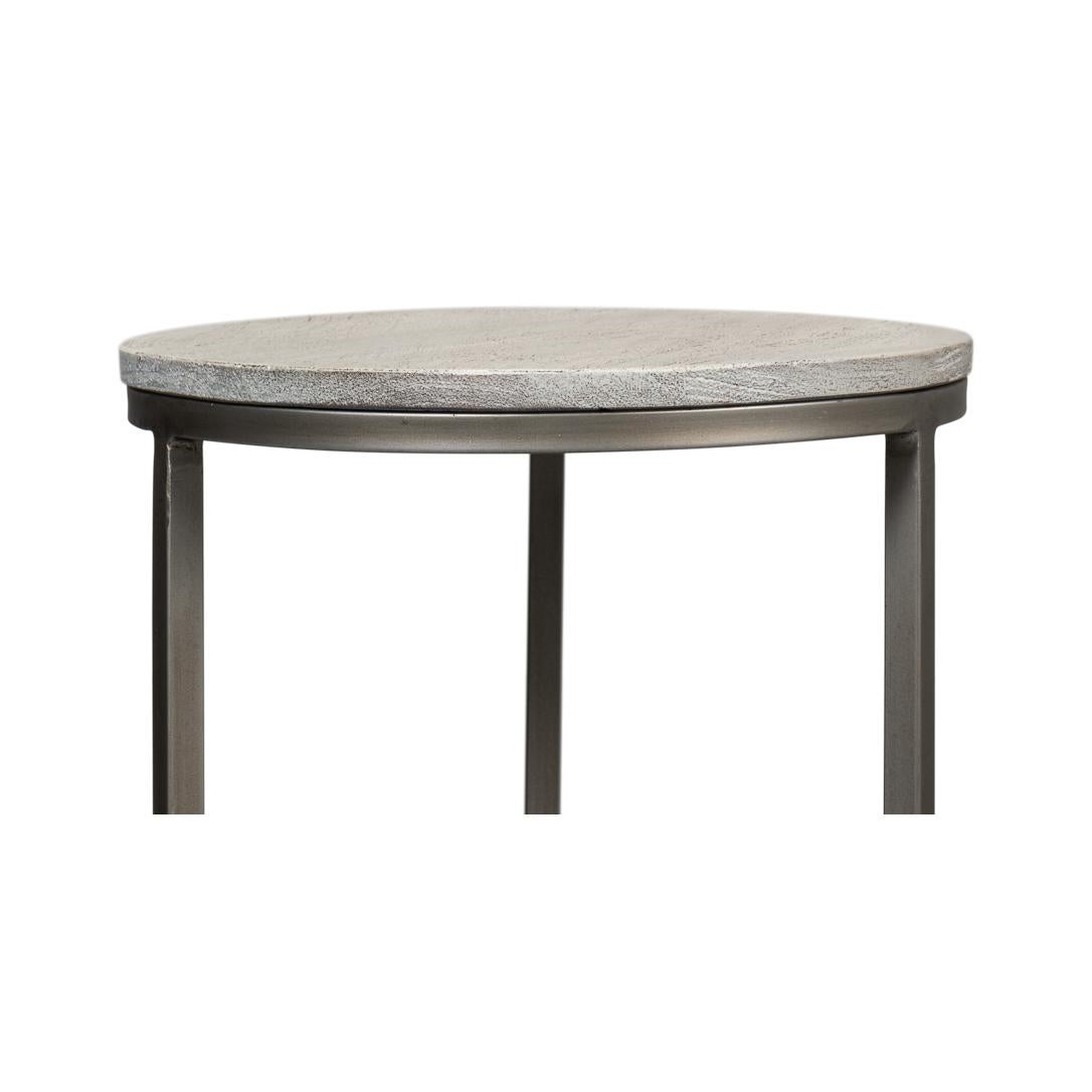 Contemporary Minimalist Round Drinks Table