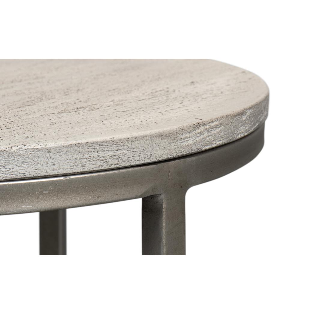 Minimalist Round Drinks Table For Sale 2