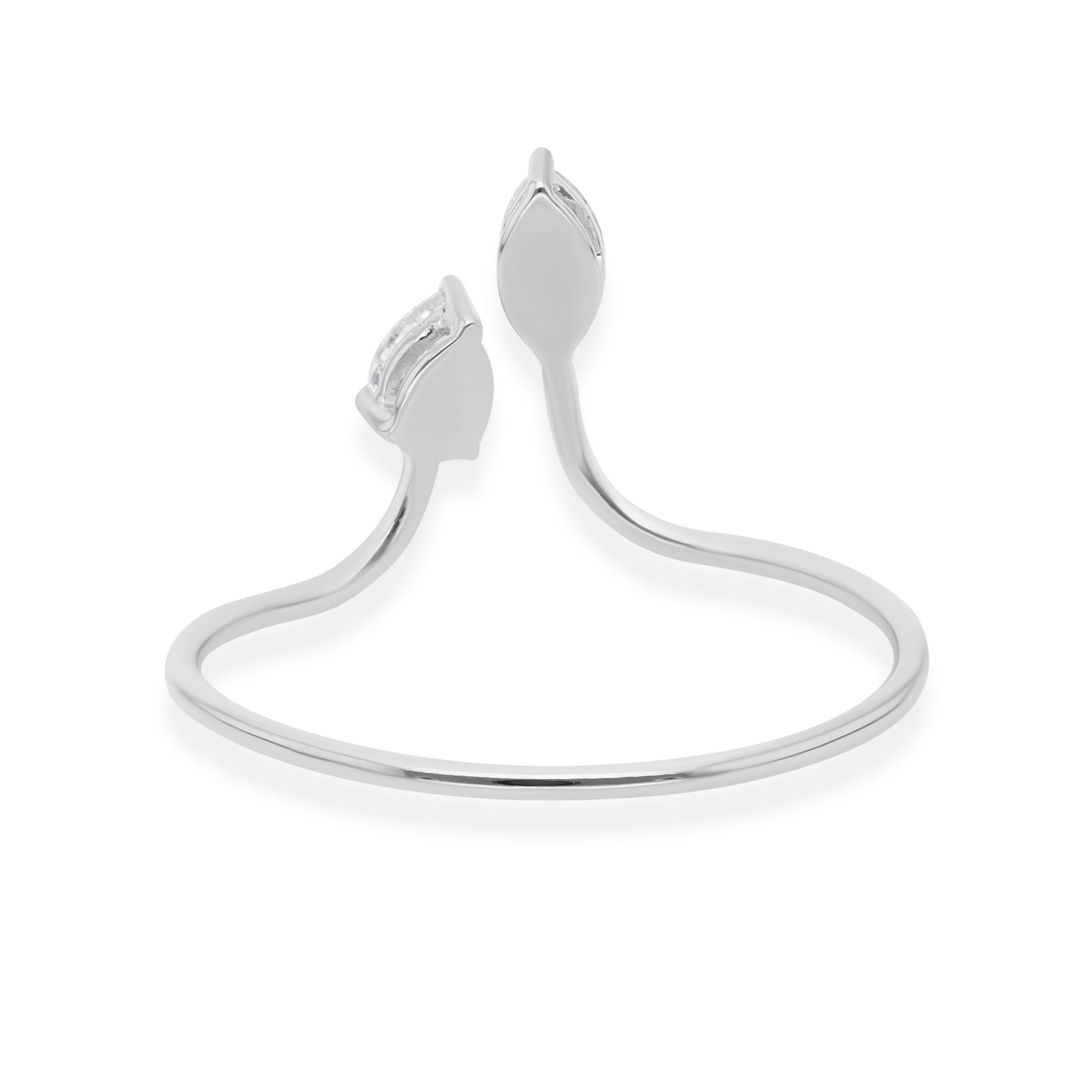 in vendita:  Anello minimalista con diamante autentico di colore HI e purezza SI in oro bianco massiccio 18k 5