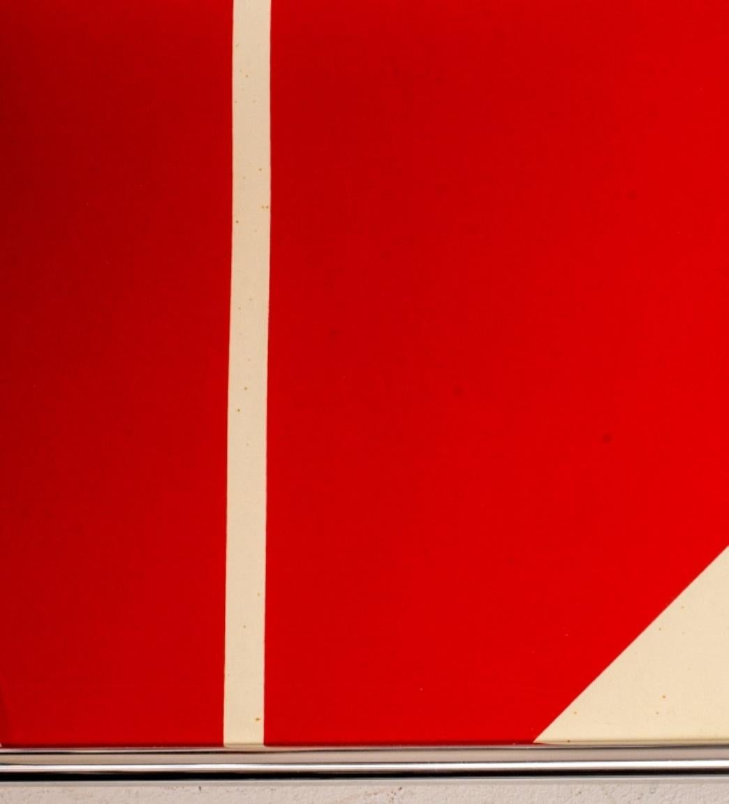 Lithographie minimaliste « Signs » en couleurs, 1969 Bon état - En vente à New York, NY