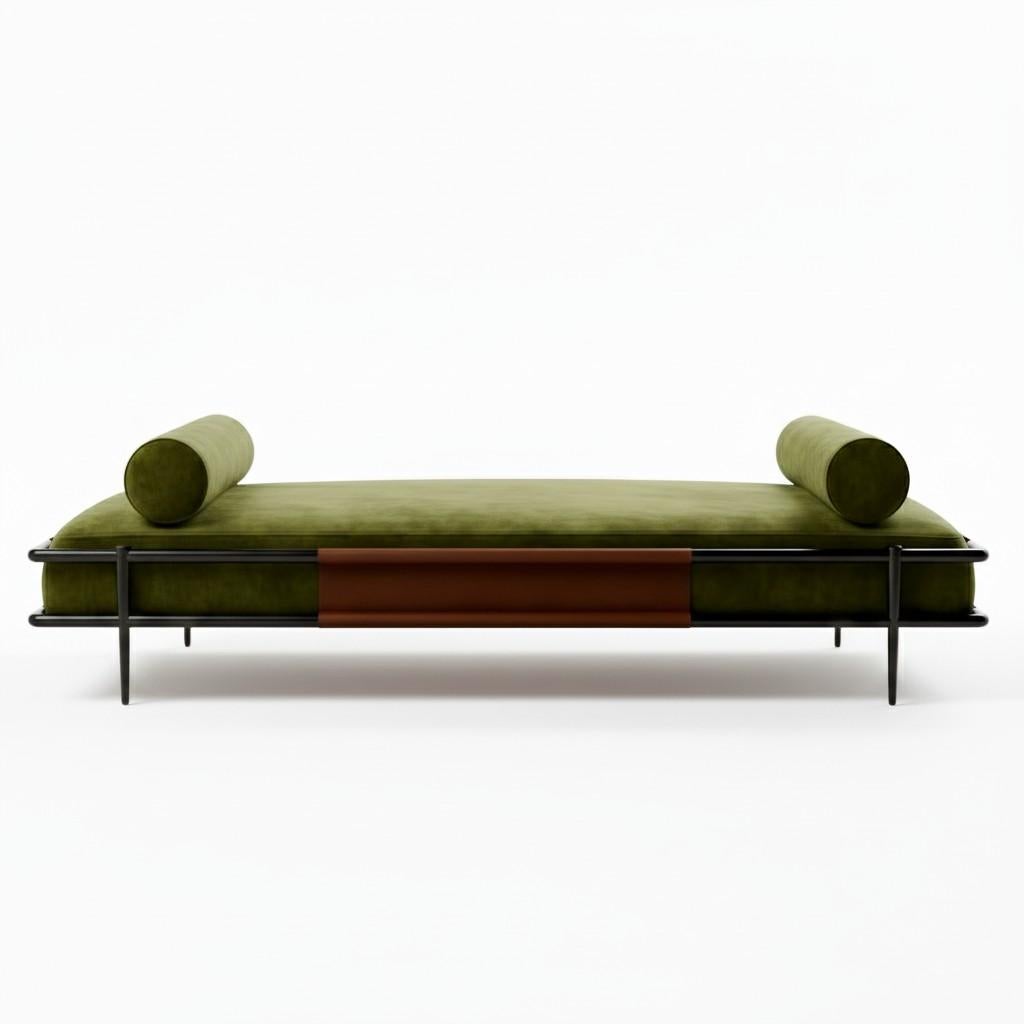 L'Elegance naît d'un équilibre délicat entre les proportions, l'émotion et l'inattendu. Ce lit de jour sculptural capture cet esprit : sa silhouette est à la fois gracieuse et solide, avec des détails raffinés qui confèrent une sophistication