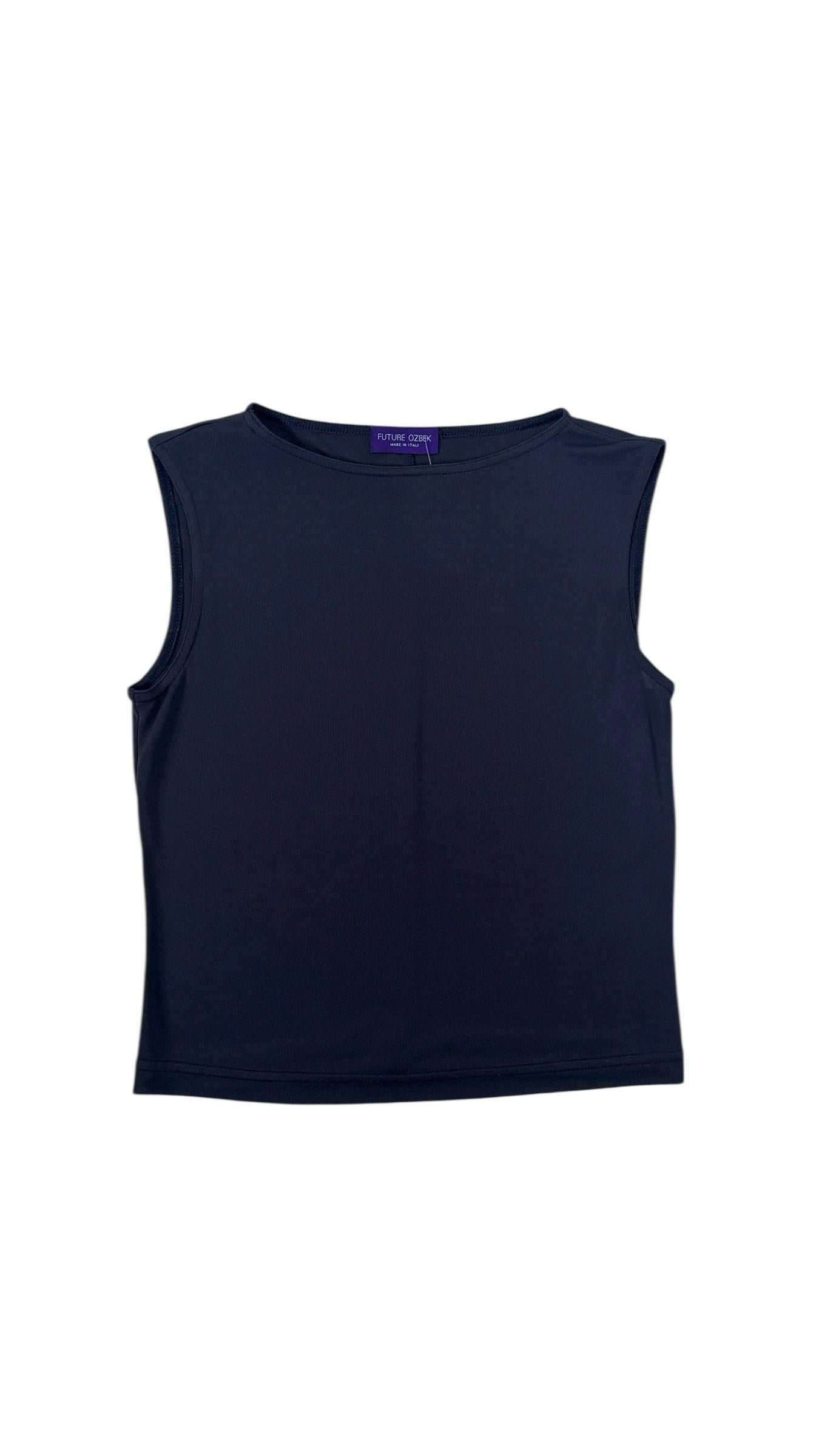Minimalist Sleeveless Top by Future Ozbek - No import duty, we pay for it! in vendita 5