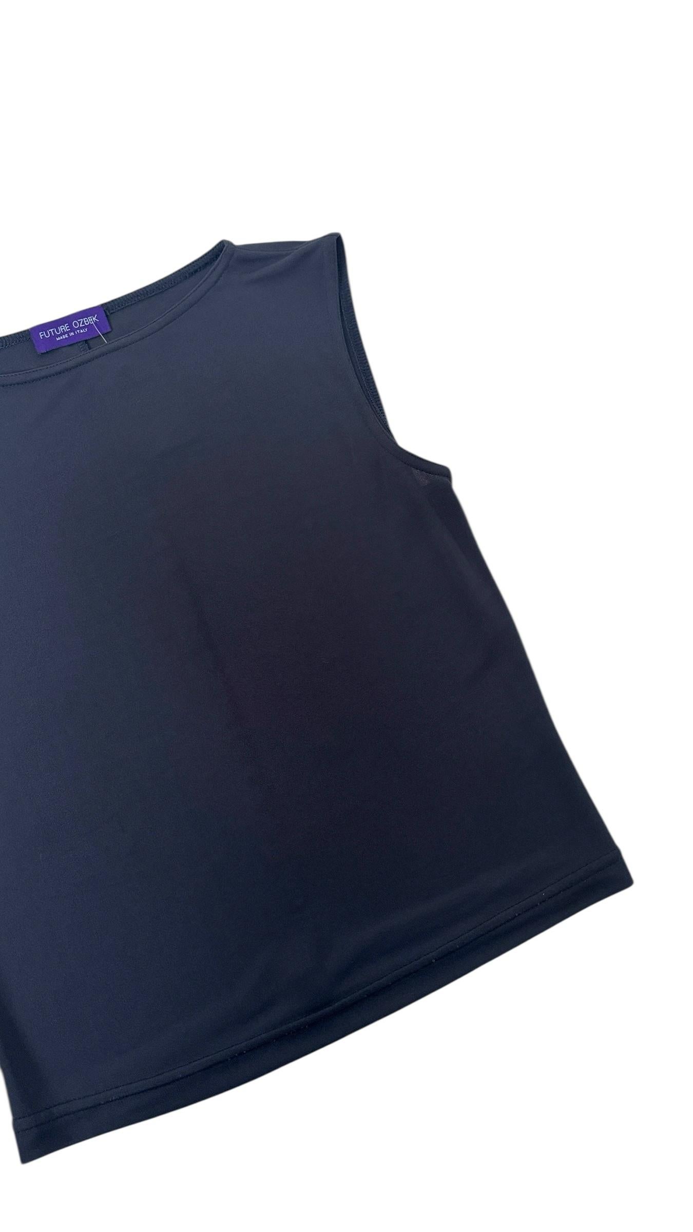 Minimalist Sleeveless Top by Future Ozbek - No import duty, we pay for it! in vendita 2
