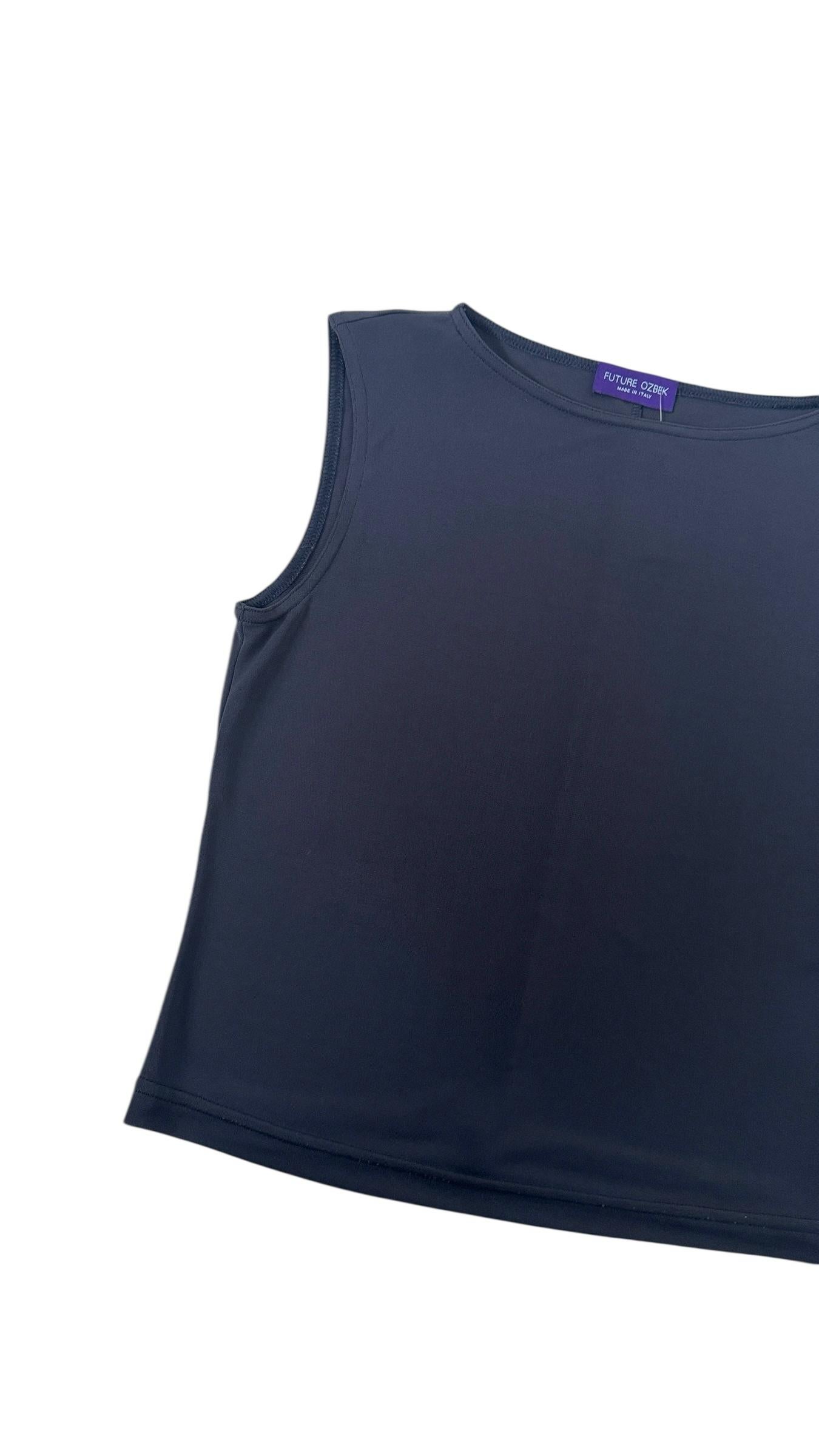 Minimalist Sleeveless Top by Future Ozbek - No import duty, we pay for it! in vendita 3