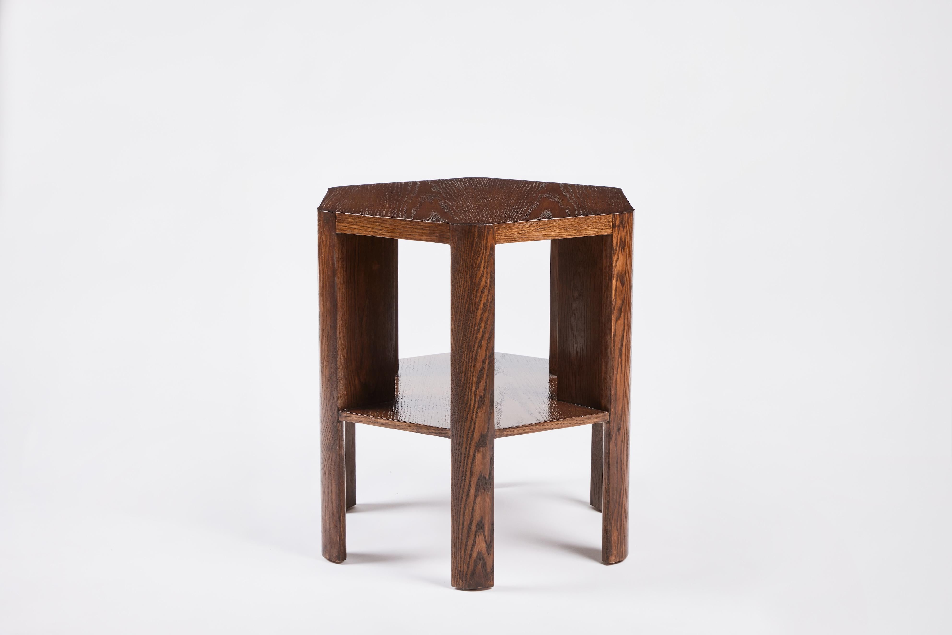 Martin & Brockett's Library Small Table is a chic work horse. Stripped of unnecessary details, its minimalist design makes this table functional for sober book storage or as an efficient small space bar (bottle storage below frees up the table top