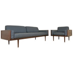 Minimalist Sofa and Lounge Chair by Mel Smilow for Smilow-Thielle
