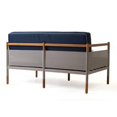 Minimalist Sofa for Outdoor, Contemporary Brazilian Design