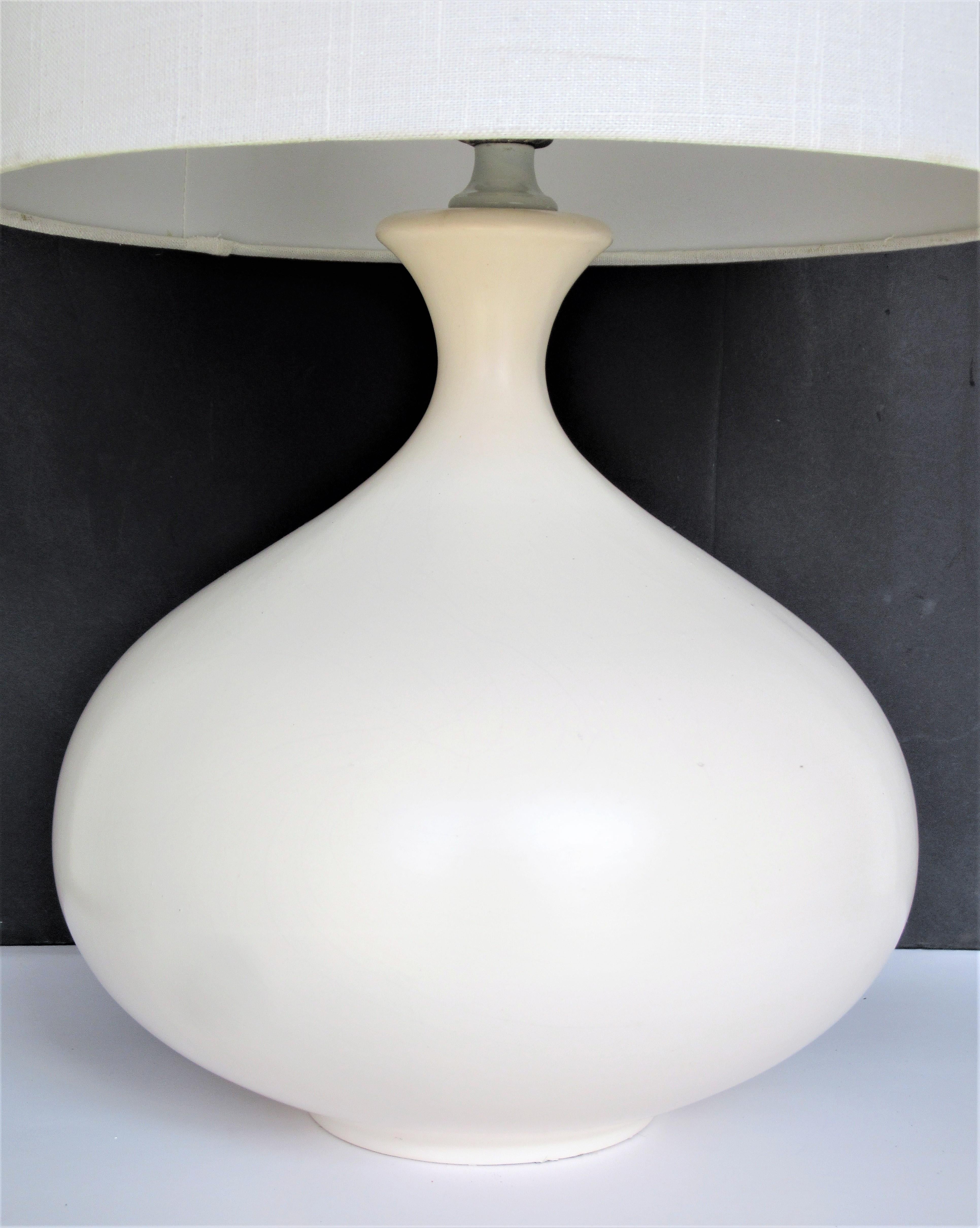 Ceramic Lamp in the Style of Jean Michel Frank  2