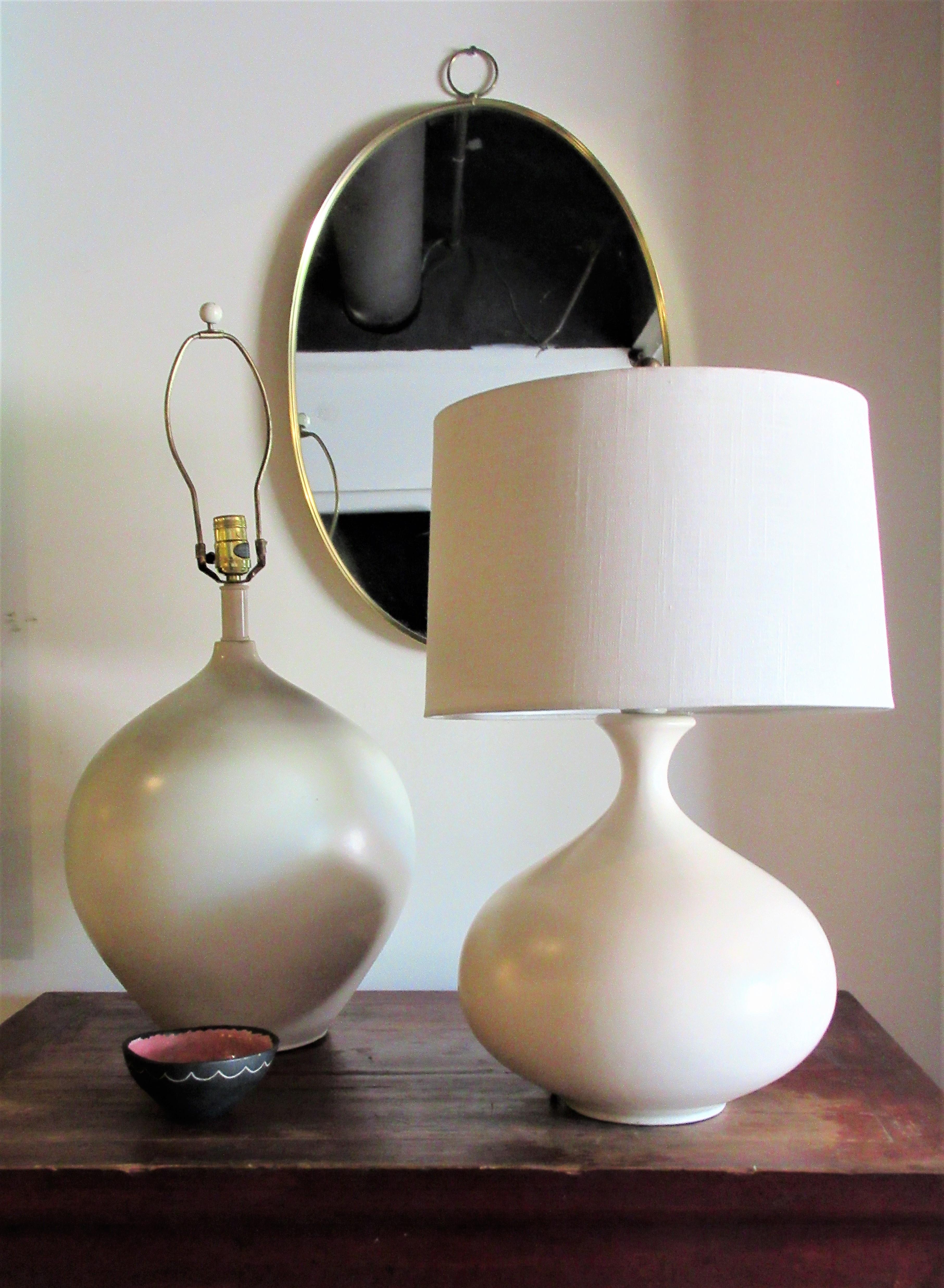 Ceramic Lamp in the Style of Jean Michel Frank  5