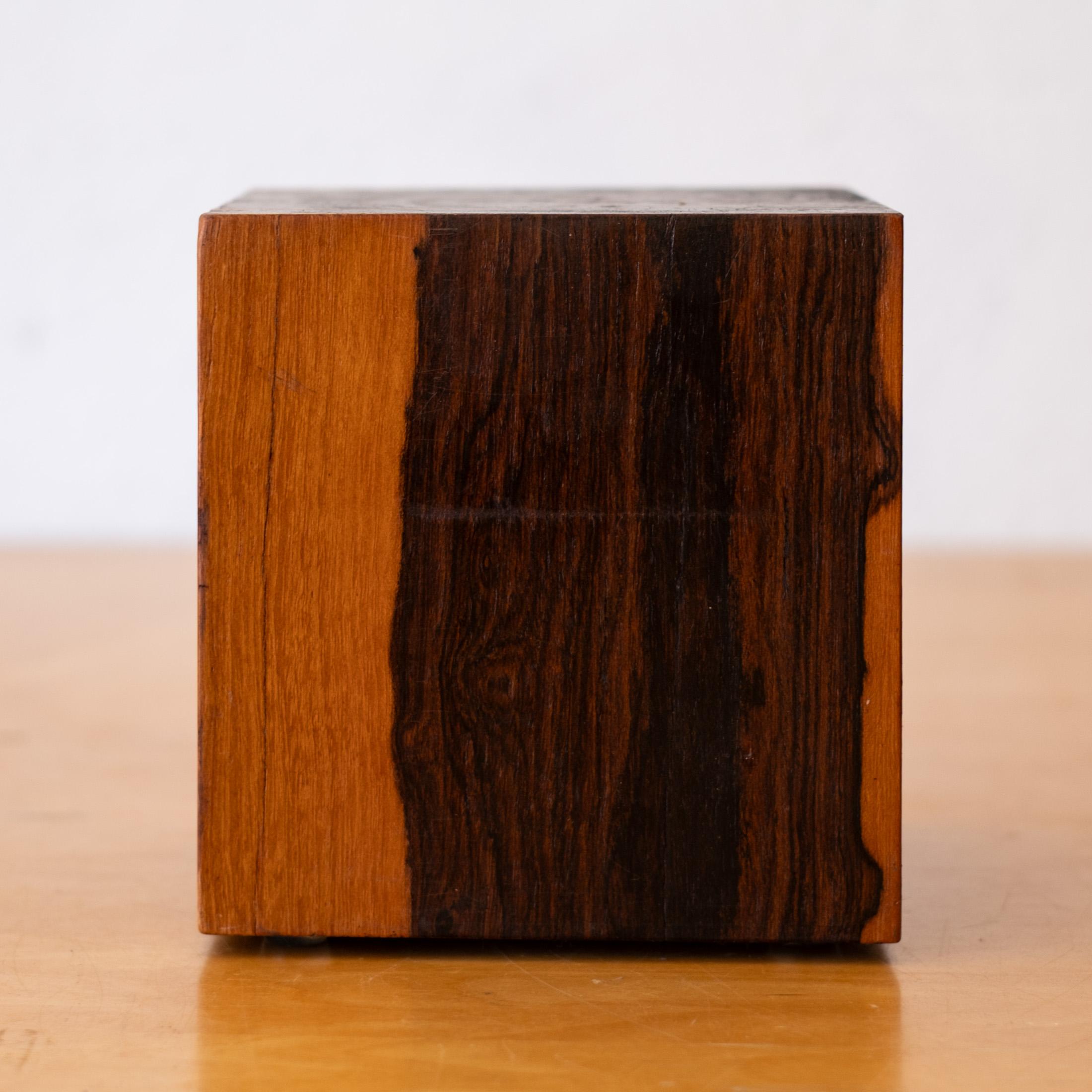 Minimalistische Buchstützen aus massivem Cocobolo 1960er Jahre im Angebot 2