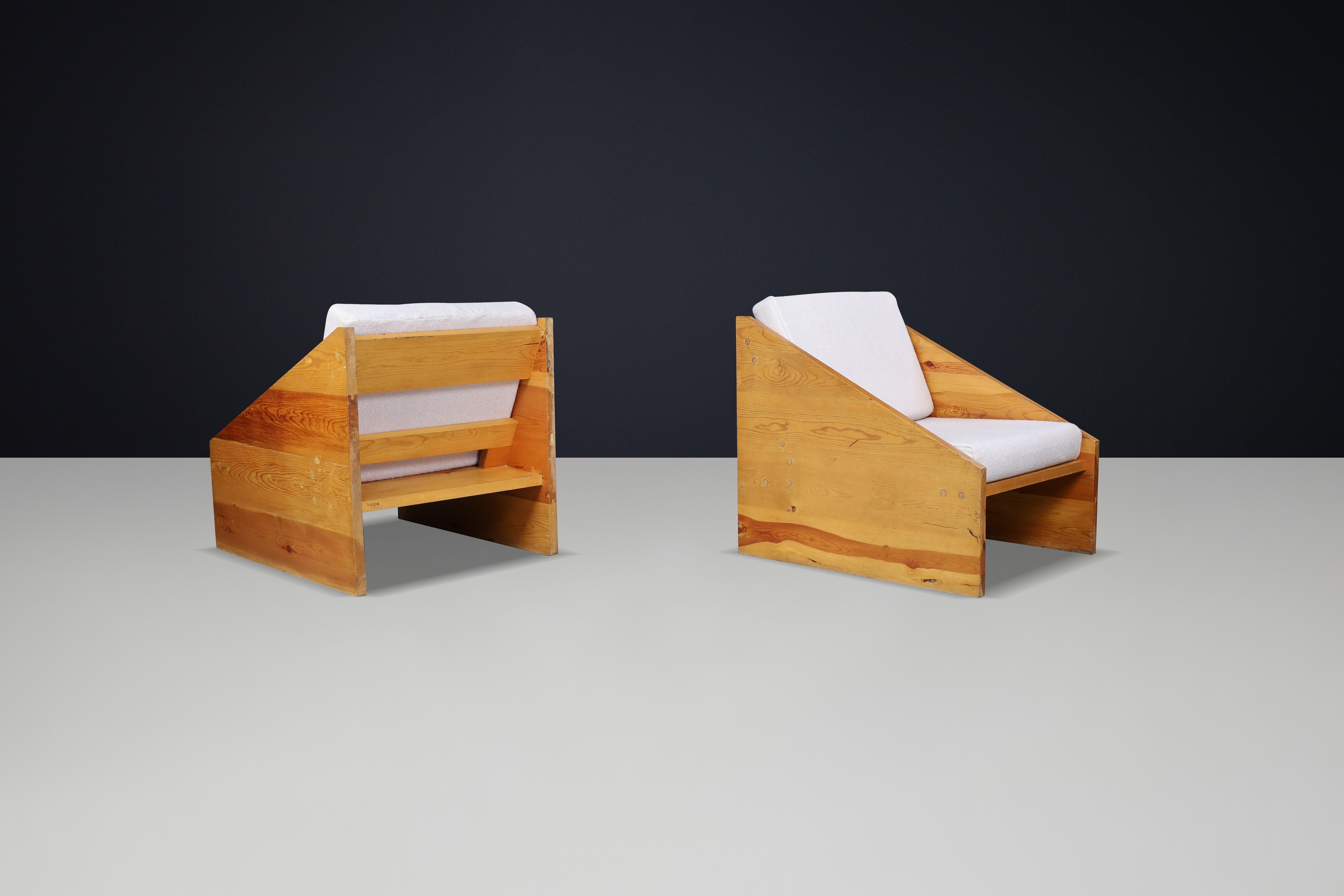 Chaises longues minimalistes d'Ibiza, Espagne, années 1960 Bon état - En vente à Almelo, NL