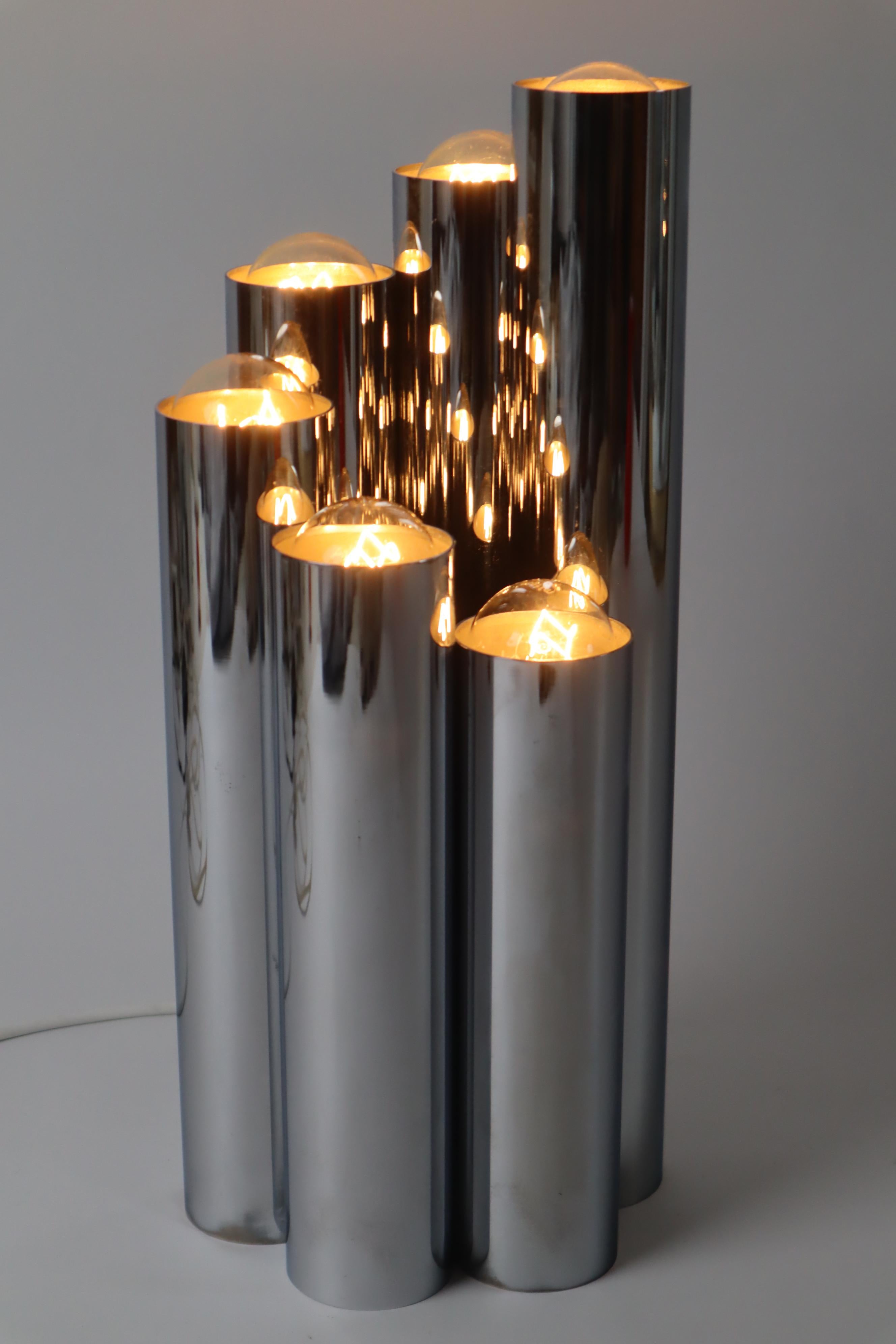 Lampe tube minimaliste de l'ère spatiale, Koch & Lowy, États-Unis, années 1960 en vente 7