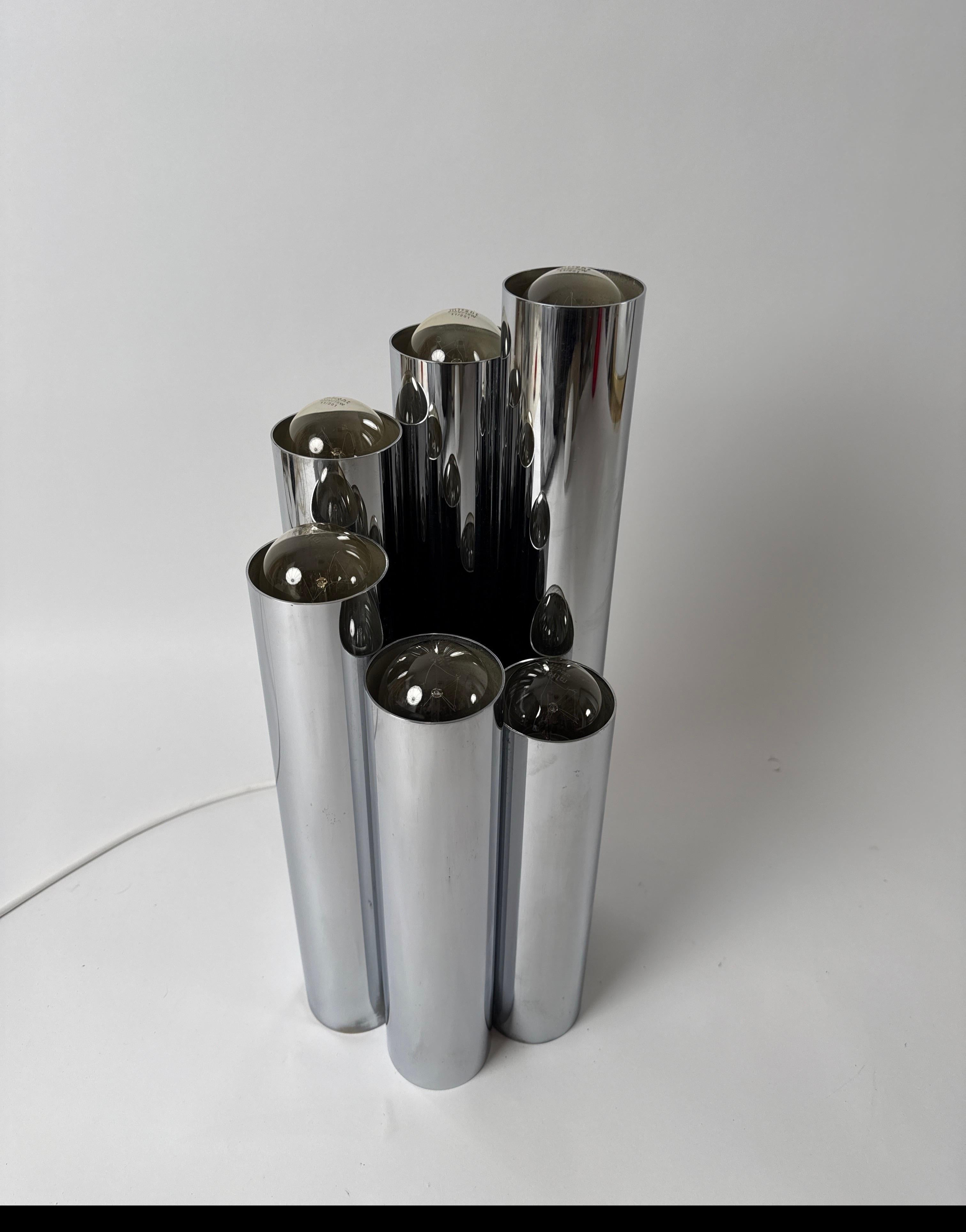 Américain Lampe tube minimaliste de l'ère spatiale, Koch & Lowy, États-Unis, années 1960 en vente
