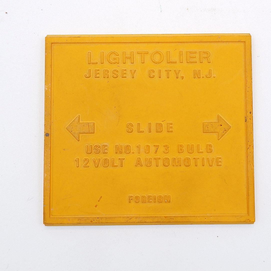 20th Century Minimalist Space Age Lytegem Wall Lamp by Michael Lax for Lightolier  Usa, 1960s For Sale