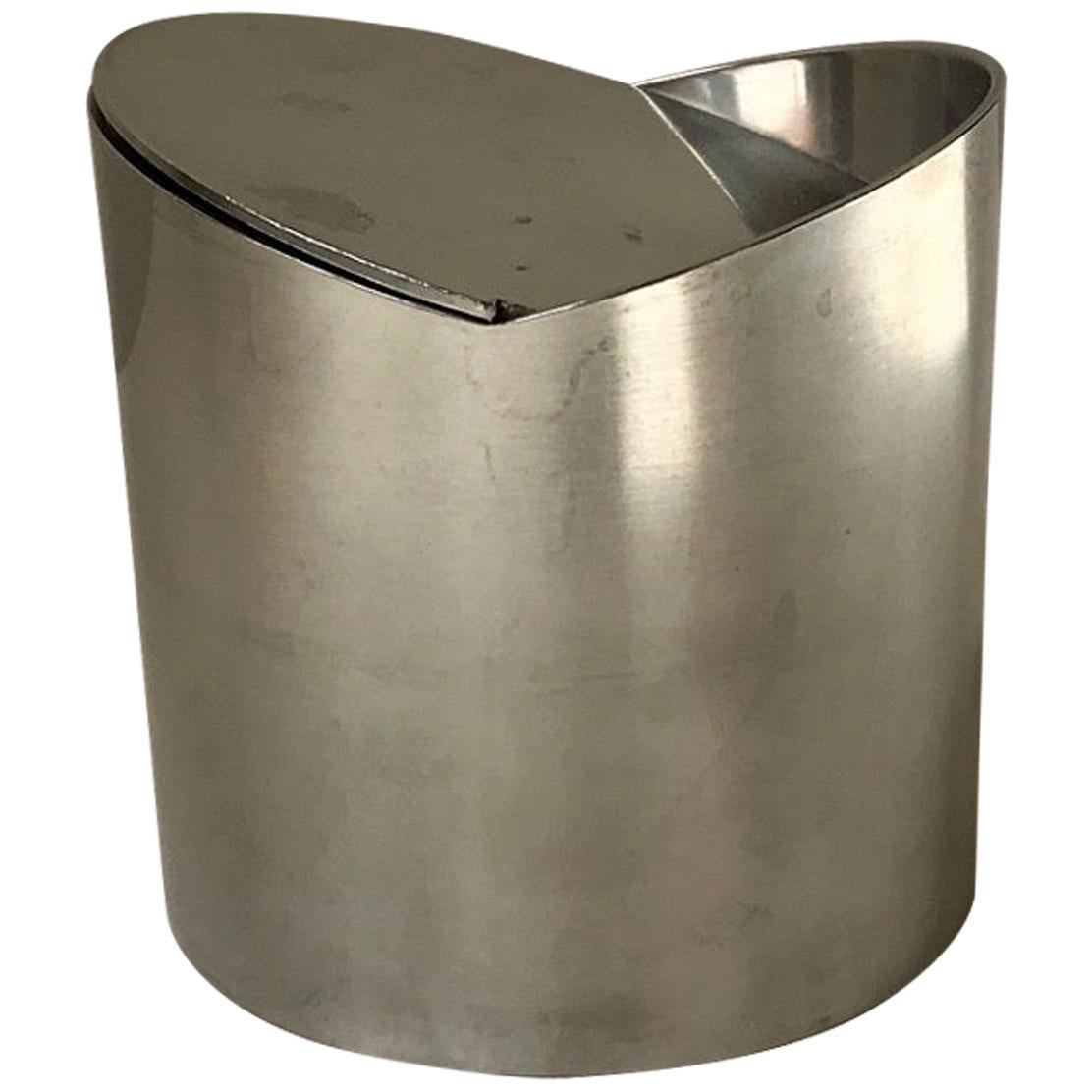 Minimalist Stainless Steel Ashtray by Roelandt for Stelton, Denmark, 1980s