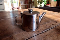 Minimalist Stainless Steel Teapot, 18/10 Steel, Modern Industrial Design - 2C33
