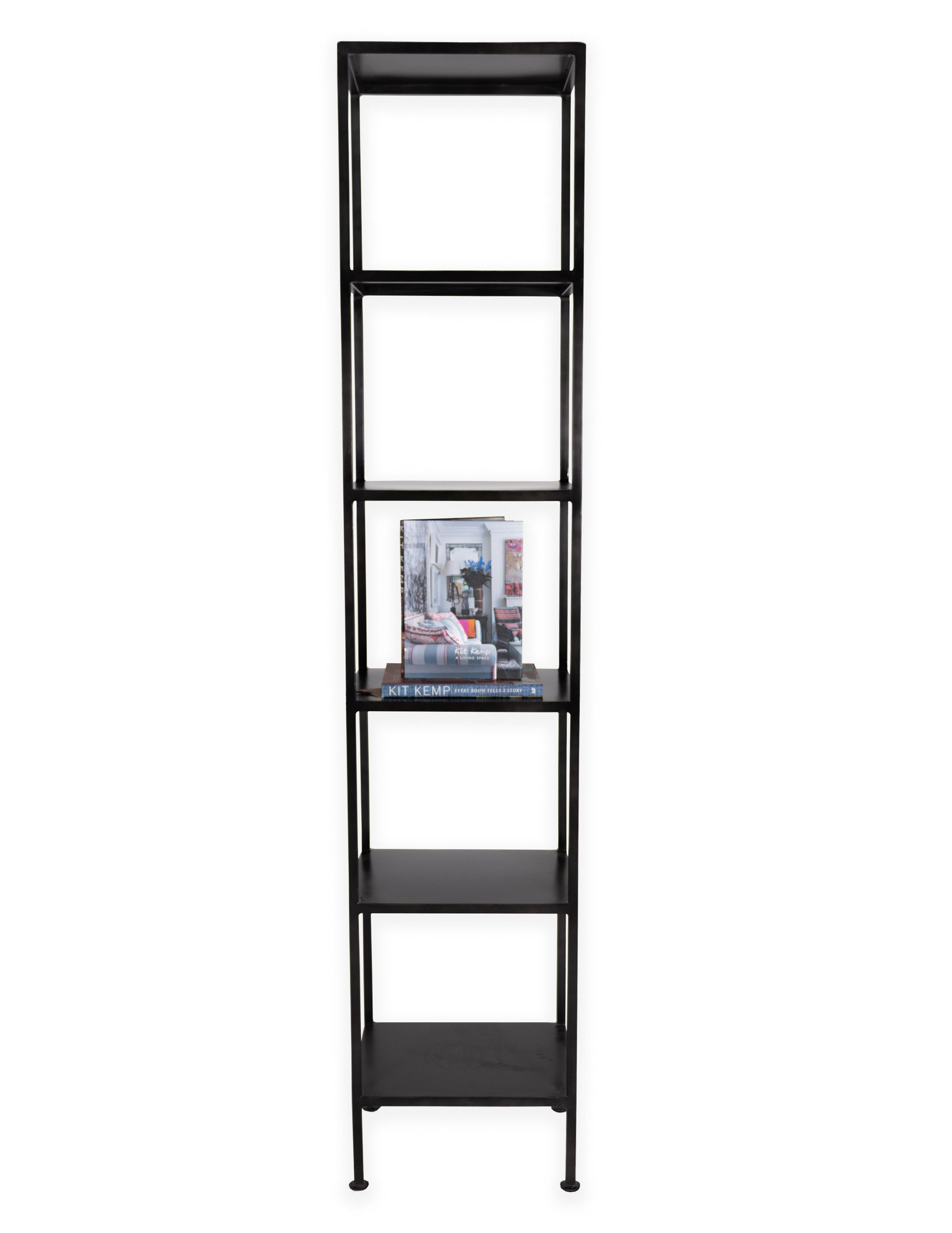 Contemporary Minimalist Steel and Tole Etagere
