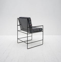 Minimalist Steel Armchair, c.1980