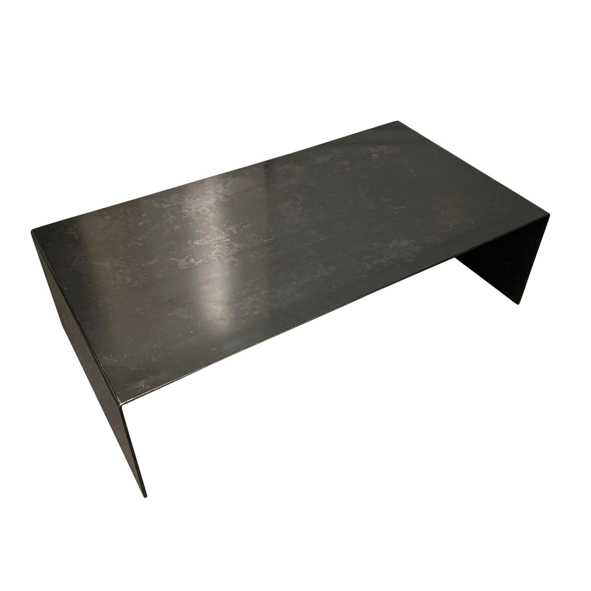 Contemporary Minimalist Steel Coffee Table