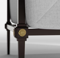 Minimalistische Stahlpolsterung "Classic" Love Seat Parisii Collection'S