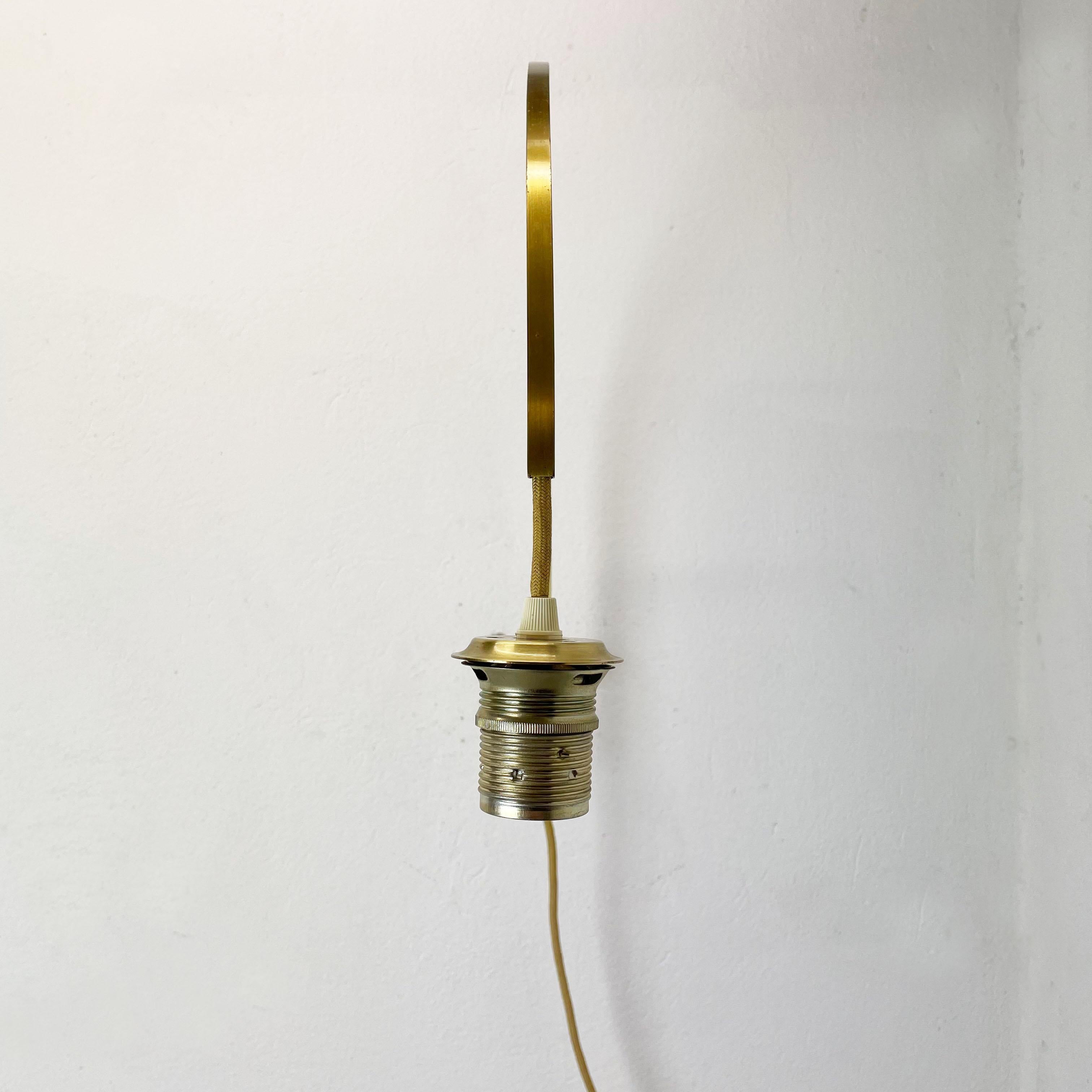 Minimalist Stilnovo Style Adjustable Counter Weight Brass Wall Light Italy 1960s 3