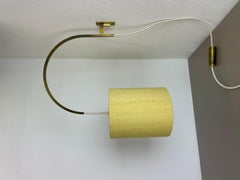 Minimalist Stilnovo Style Adjustable Counter Weight Brass Wall Light Italy 1960s