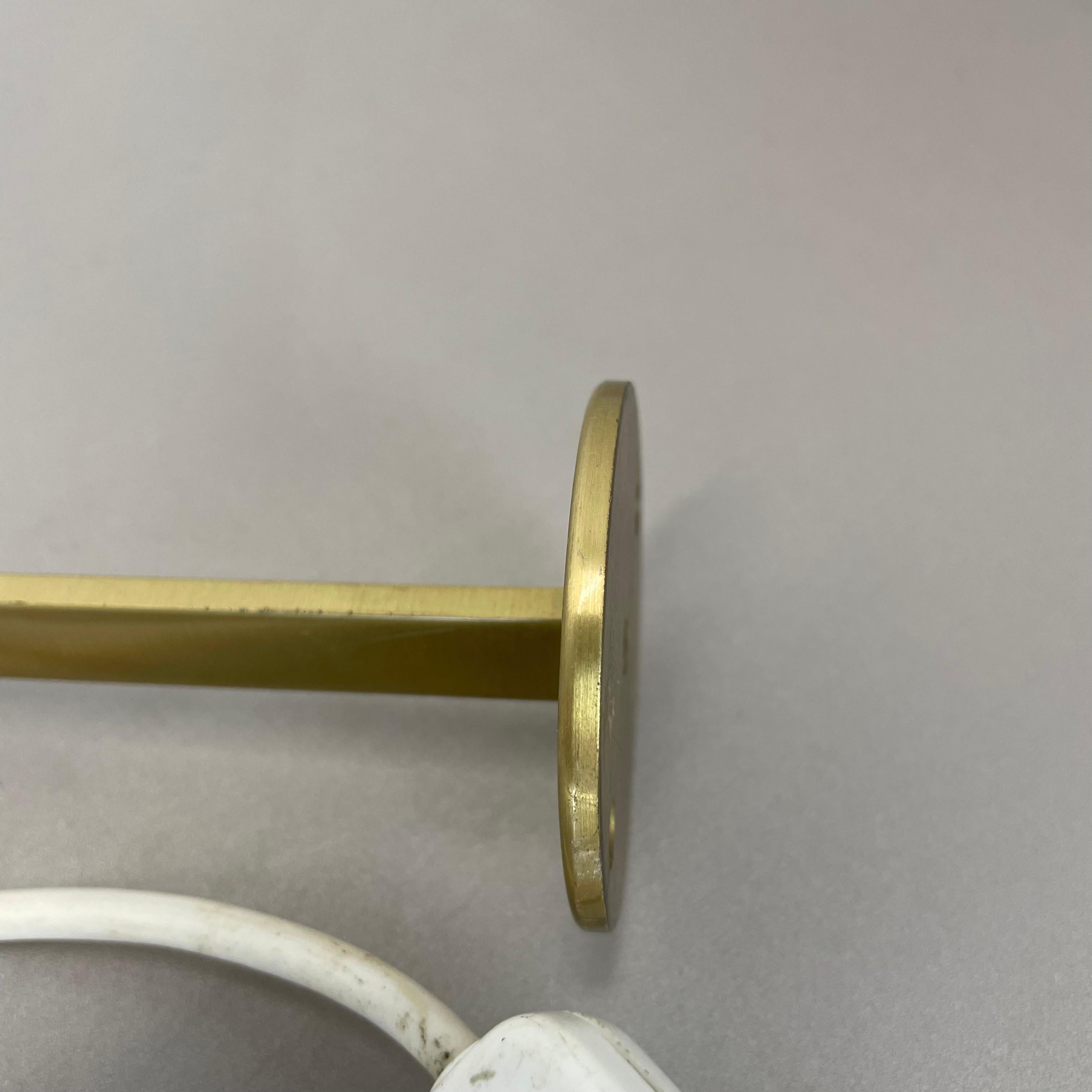 Minimalist Stilnovo Style Adjustable Swing Arm Brass Wall Light Italy 1970s For Sale 9