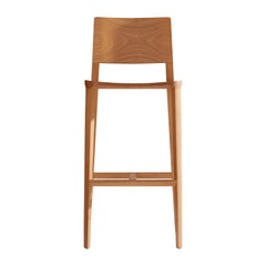 Minimalist Style, Stool in Natural Solid Wood