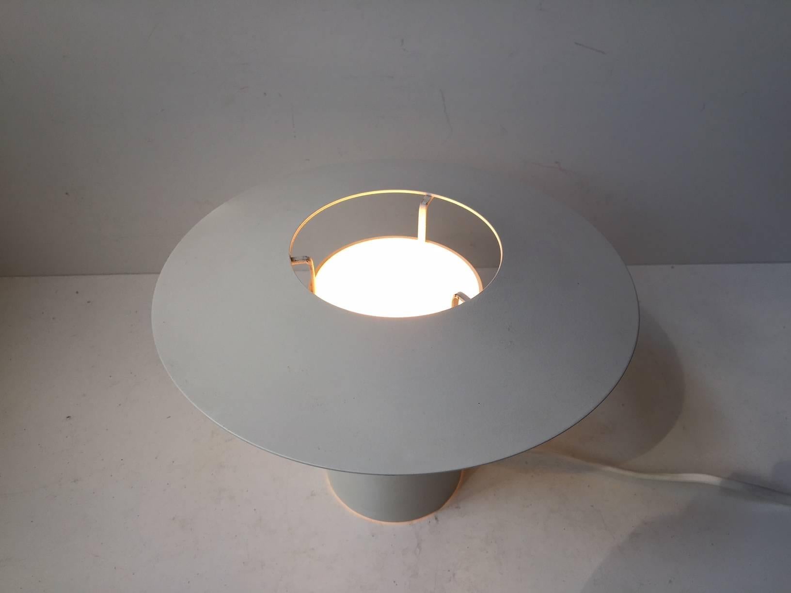Powder-Coated Minimalist Table Lamp by Jørgen Møller for Royal Copenhagen, 1980s