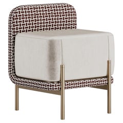 Minimalist Talos Stool With Brass Legs