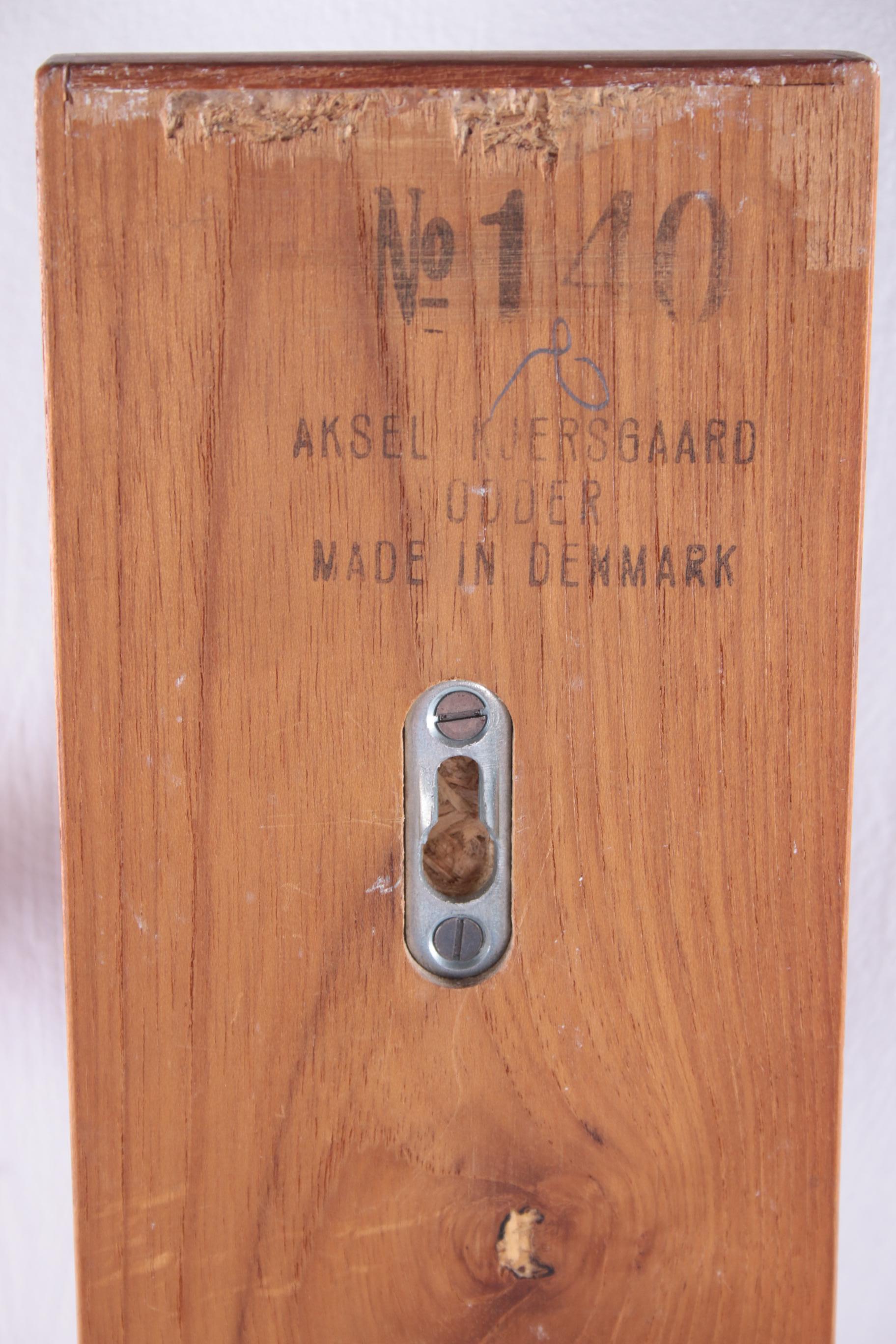 Minimalist Teak Wall Hooks by Aksel Kjersgaard for Odder Møbler, Set of 2 3