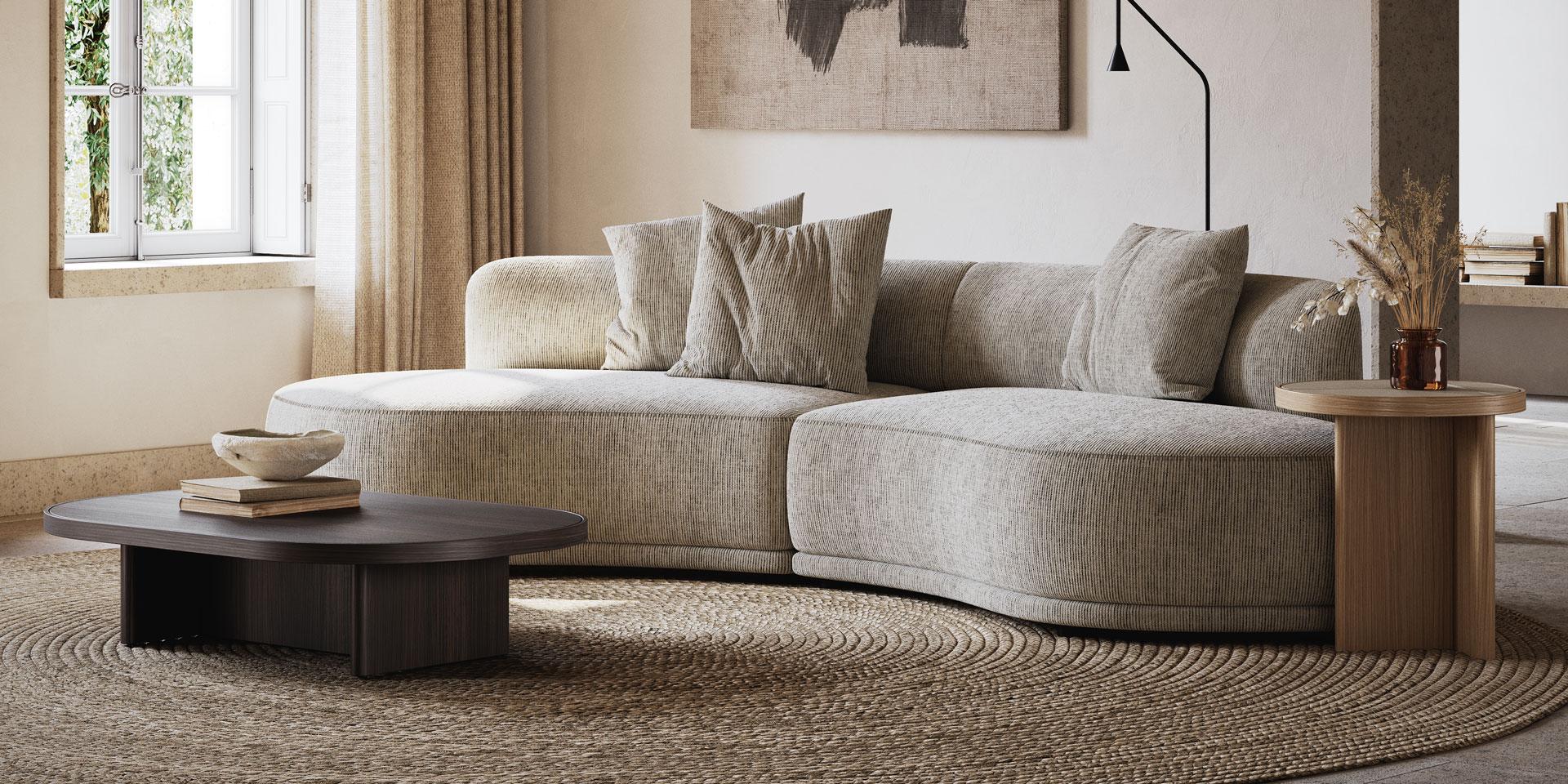 Minimalist Three-Piece Table Set with Customizable Finishes For Sale 7