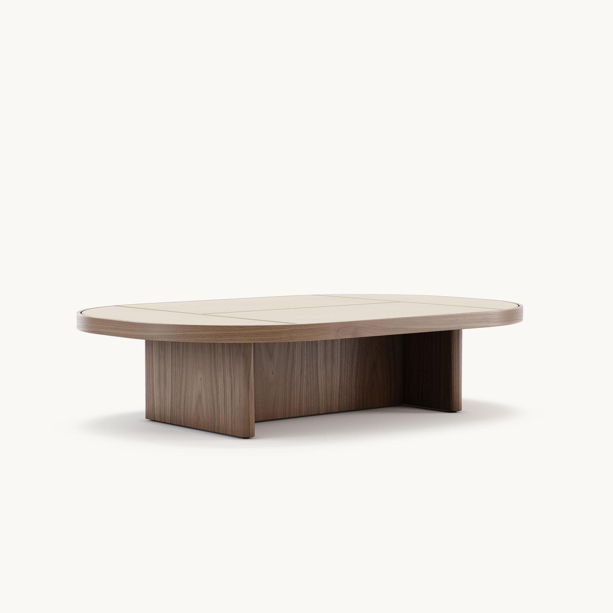 Modern Minimalist Three-Piece Table Set with Customizable Finishes For Sale