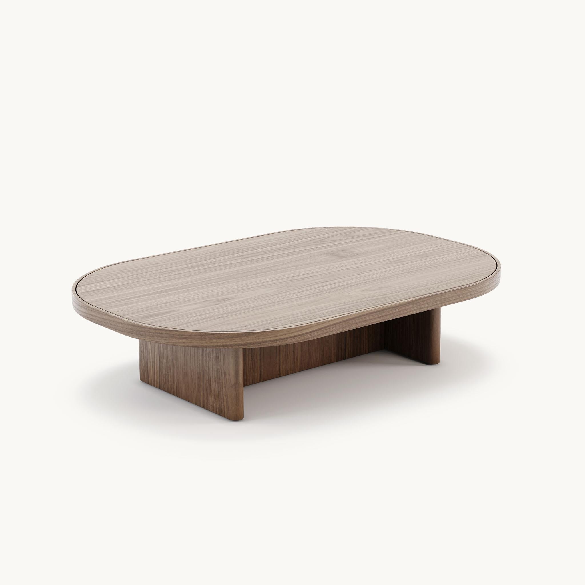 Hand-Crafted Minimalist Three-Piece Table Set with Customizable Finishes For Sale