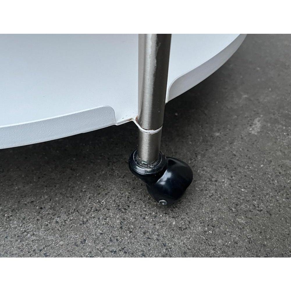 Table basse ou d'appoint minimaliste en métal avec roues de Leitmotiv en vente 3