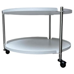 Minimalist Thrill Coffee or Side Table in Metal with Wheels from Leitmotiv