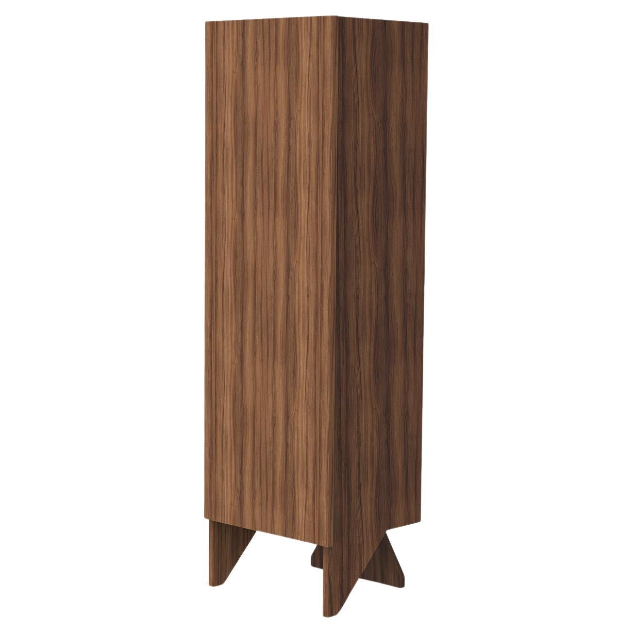 Minimalist Timeless Wardrobe in Walnut Wood