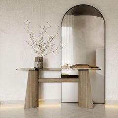 Minimalist Toro Console, Luxury Console Table in Wood, Handmade by Stylish Club