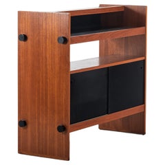 Divisorio minimalista bicolore in teak, Danimarca, anni '70 ca.
