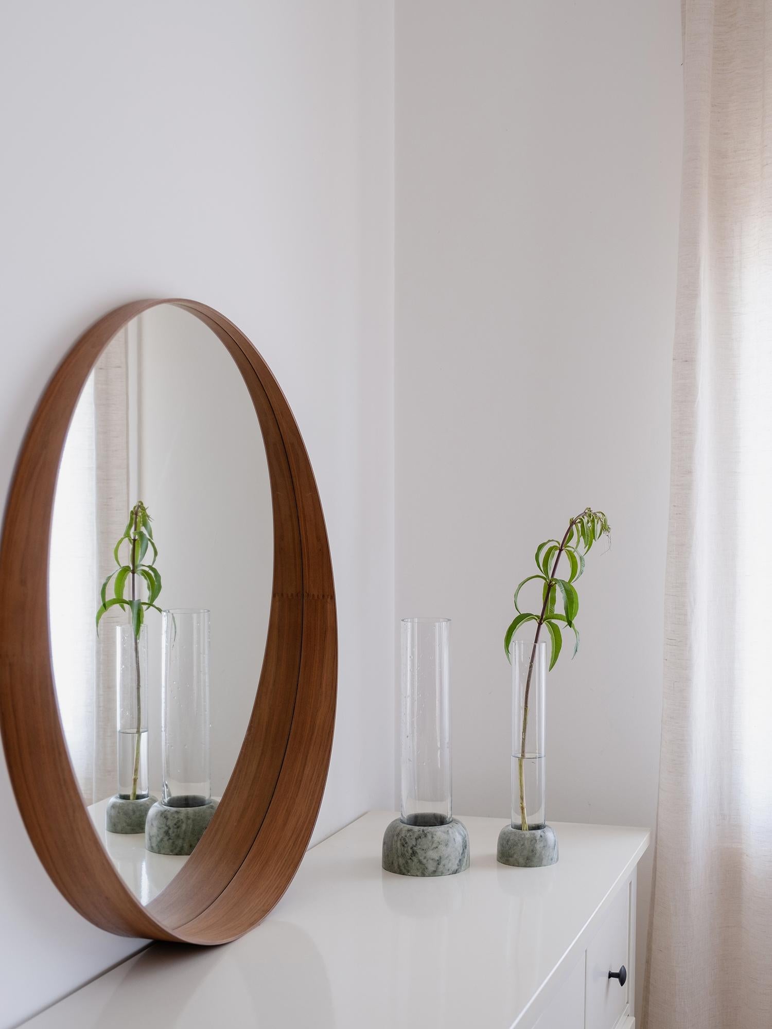 Minimalist Vase in Serpa Marble and Glass, Large In New Condition For Sale In Lisbon, PT