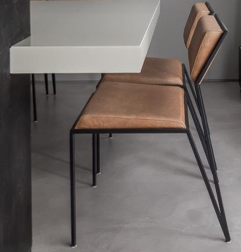 black minimalist chair