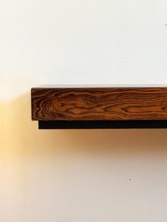 Minimalist Wall-Mounted Midcentury Rosewood Sideboard with Drawers