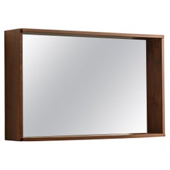 Minimalist walnut mirror medium
