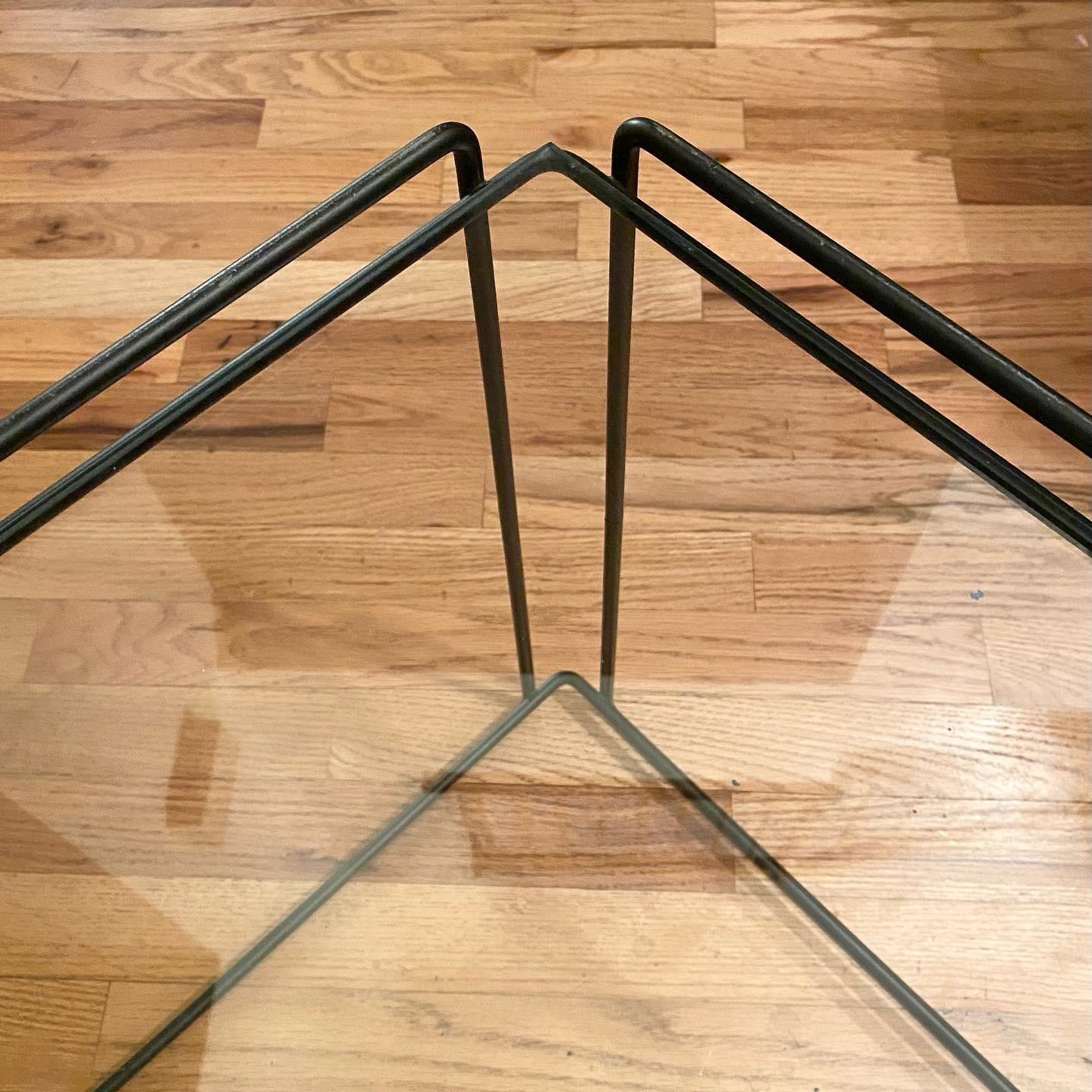 French Metal Cube End Table by Max Suaze for Attro (France) For Sale