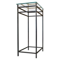 Minimalist Welded Steel Pedestal / Plant Stand, circa 1990s