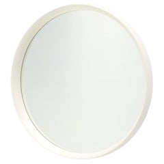 Minimalist White Round Mirrors