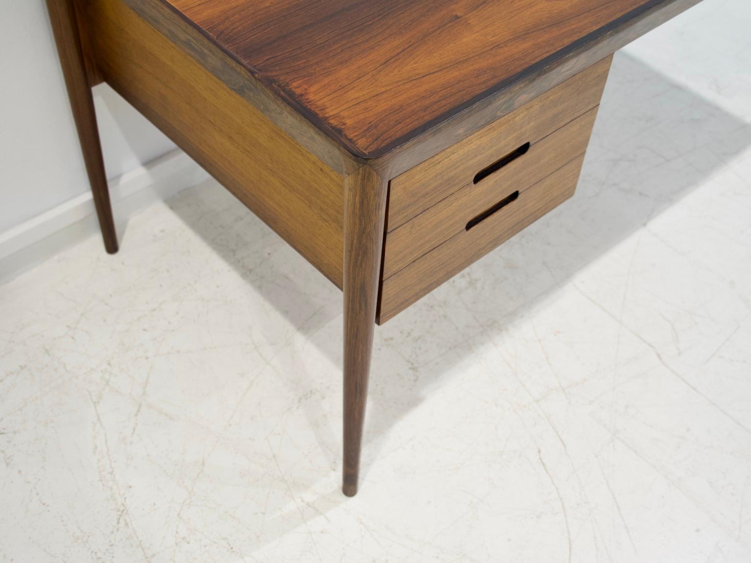 Minimalist Wooden Desk with Raised Edge by Erik Riisager Hansen 2
